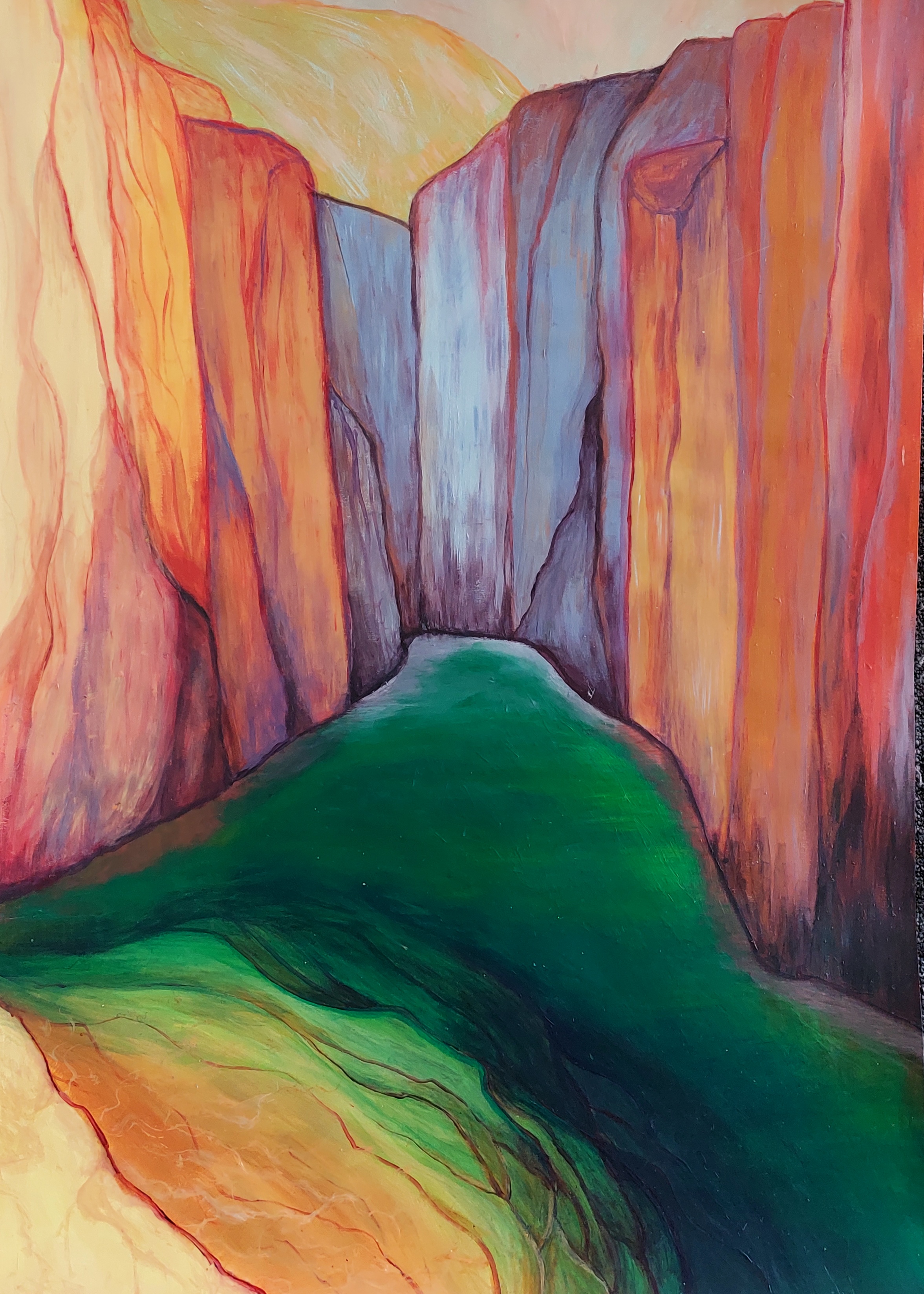 abstract valley illustration