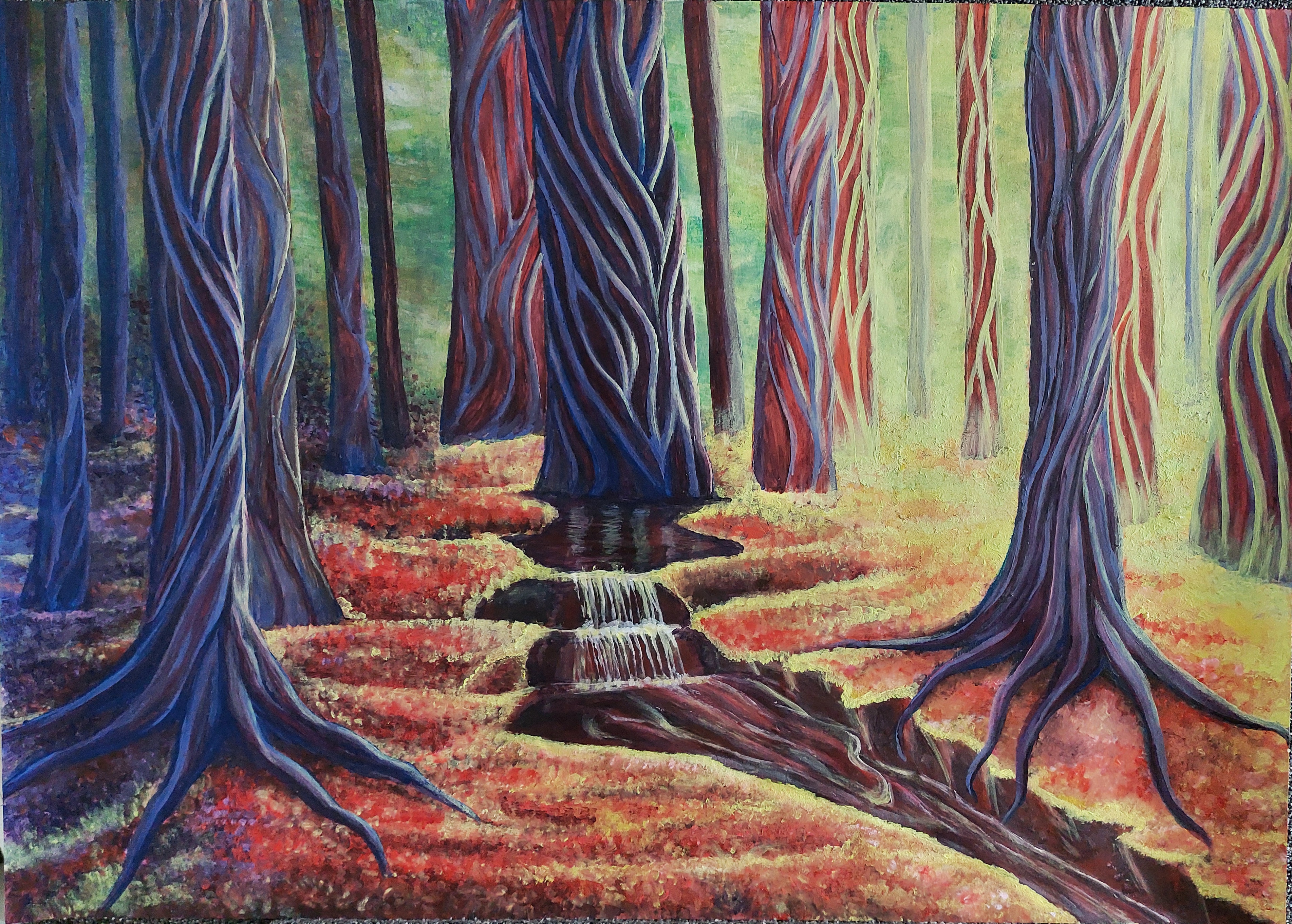 mystic forest painting